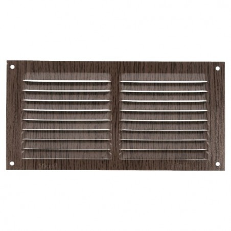 AMIG 20207  
 Rejilla ventilación 3  
 100 x 200 mm  
 Aluminio  
 Wengué