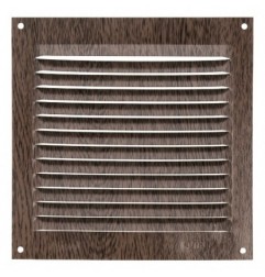 AMIG 20208  
 Rejilla ventilación 3  
 150 x 150 mm  
 Aluminio  
 Wengué