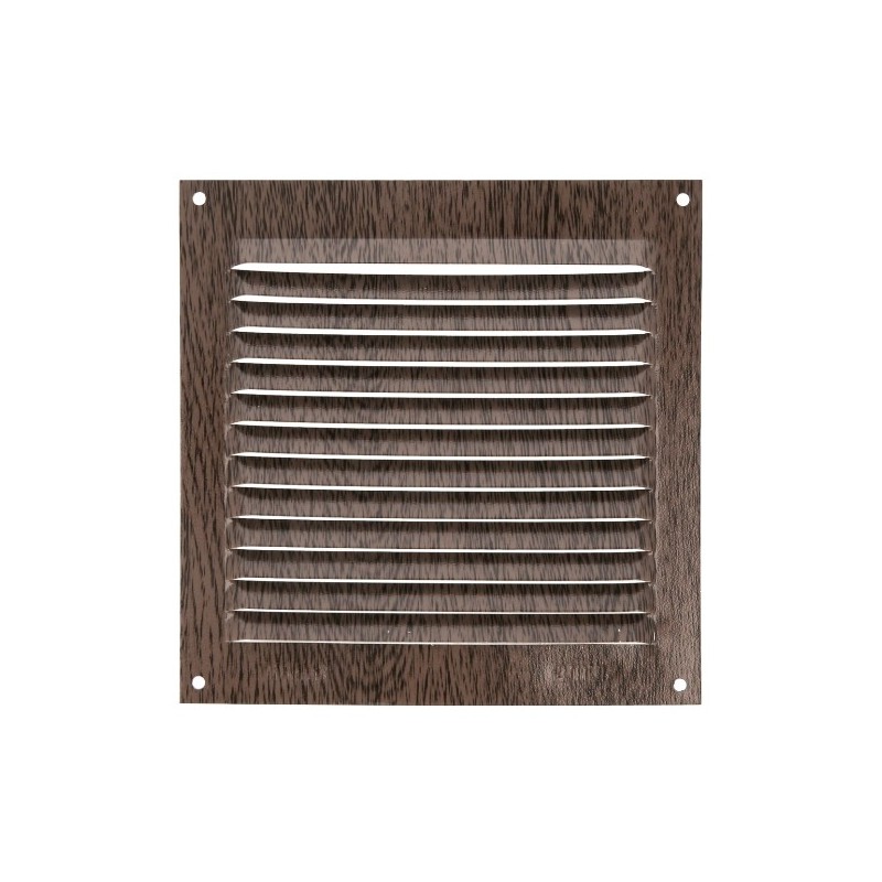 AMIG 20208  
 Rejilla ventilación 3  
 150 x 150 mm  
 Aluminio  
 Wengué