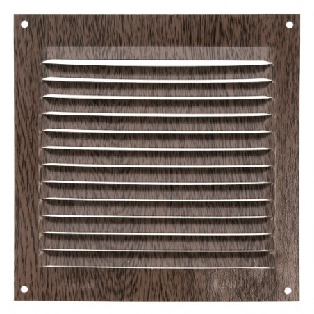 AMIG 20208  
 Rejilla ventilación 3  
 150 x 150 mm  
 Aluminio  
 Wengué