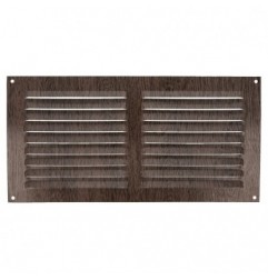 AMIG 20209  
 Rejilla ventilación 3  
 150 x 300 mm  
 Aluminio  
 Wengué