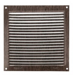 AMIG 20210  
 Rejilla ventilación 3  
 170 x 170 mm  
 Aluminio  
 Wengué