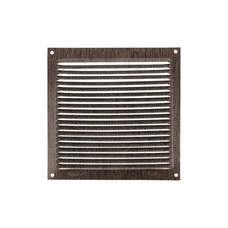 AMIG 20210  
 Rejilla ventilación 3  
 170 x 170 mm  
 Aluminio  
 Wengué