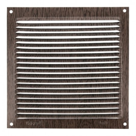 AMIG 20210  
 Rejilla ventilación 3  
 170 x 170 mm  
 Aluminio  
 Wengué
