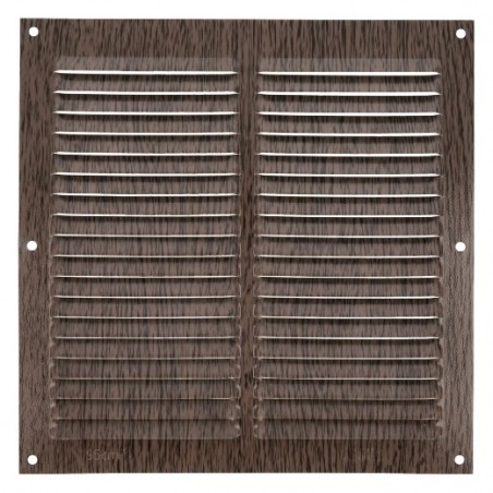 AMIG 20211  
 Rejilla ventilación 3  
 200 x 200 mm  
 Aluminio  
 Wengué