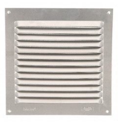 AMIG 20213  
 Rejilla ventilación con mosquitera 3  
 150 x 150 mm  
 Aluminio  
 Plata