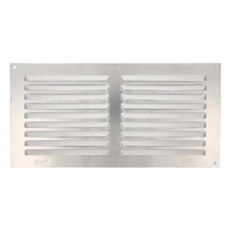 AMIG 20214  
 Rejilla ventilación con mosquitera 3  
 150 x 300 mm  
 Aluminio  
 Plata