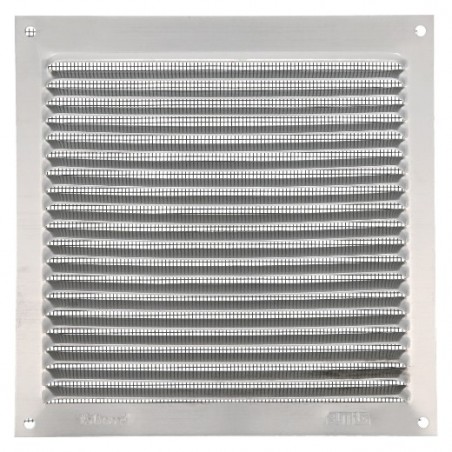AMIG 20215  
 Rejilla ventilación con mosquitera 3  
 170 x 170 mm  
 Aluminio  
 Plata