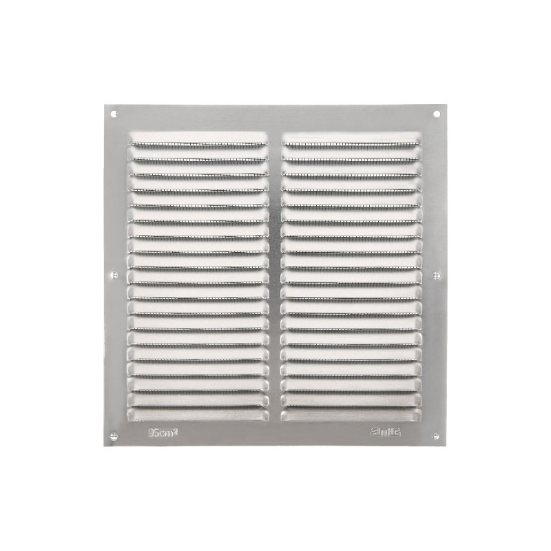 AMIG 20216  
 Rejilla ventilación con mosquitera 3  
 200 x 200 mm  
 Aluminio  
 Plata