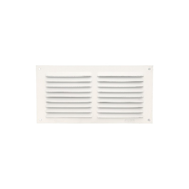 AMIG 20217  
 Rejilla ventilación con mosquitera 3  
 100 x 200 mm  
 Aluminio  
 Blanco