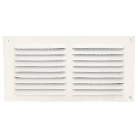 AMIG 20217  
 Rejilla ventilación con mosquitera 3  
 100 x 200 mm  
 Aluminio  
 Blanco