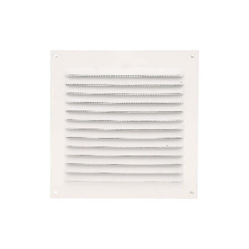 AMIG 20218  
 Rejilla ventilación con mosquitera 3  
 150 x 150 mm  
 Aluminio  
 Blanco