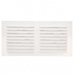 AMIG 20219  
 Rejilla ventilación con mosquitera 3  
 150 x 300 mm  
 Aluminio  
 Blanco