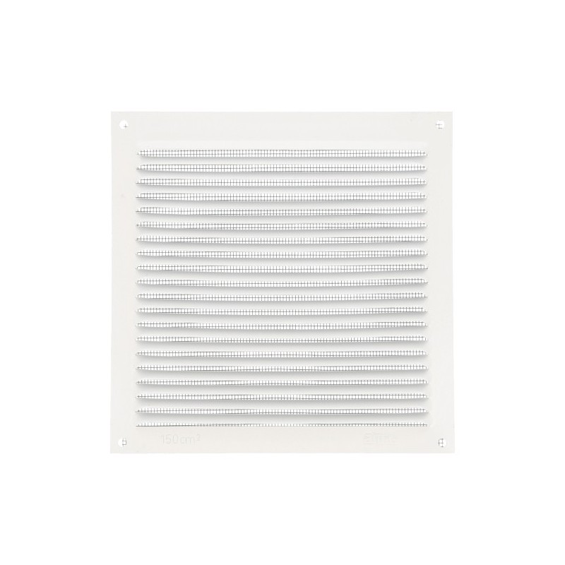 AMIG 20220  
 Rejilla ventilación con mosquitera 3  
 170 x 170 mm  
 Aluminio  
 Blanco