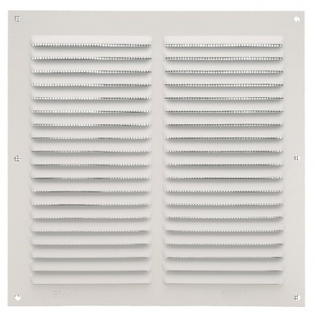 AMIG 20221  
 Rejilla ventilación con mosquitera 3  
 200 x 200 mm  
 Aluminio  
 Blanco