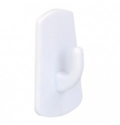 AMIG 20225  
 Colgador adhesivo 208  
 52 x 28 x 21 mm  
 Plástico  
 Blanco