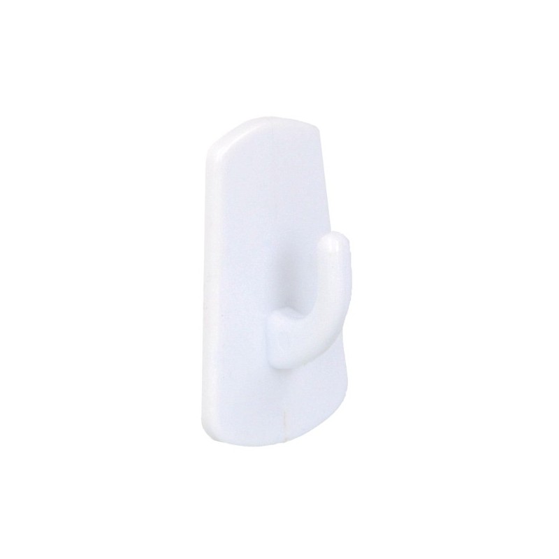 AMIG 20225  
 Colgador adhesivo 208  
 52 x 28 x 21 mm  
 Plástico  
 Blanco