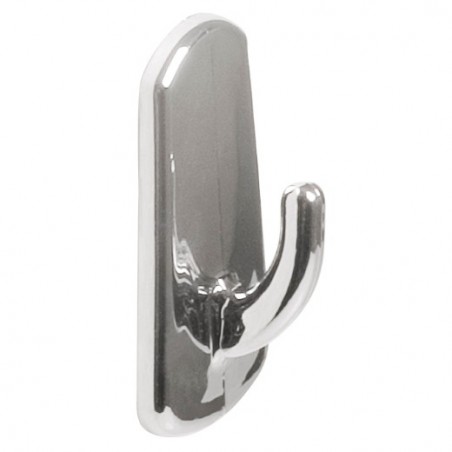 AMIG 20227  
 Colgador adhesivo 208  
 52 x 28 x 21 mm  
 Plástico  
 Cromado
