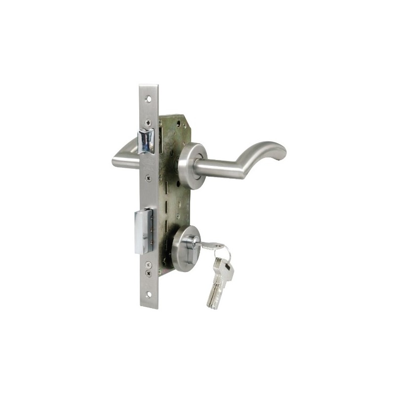 AMIG 20230  
 Kit cerradura madera + manilla CEREN  
 Mate