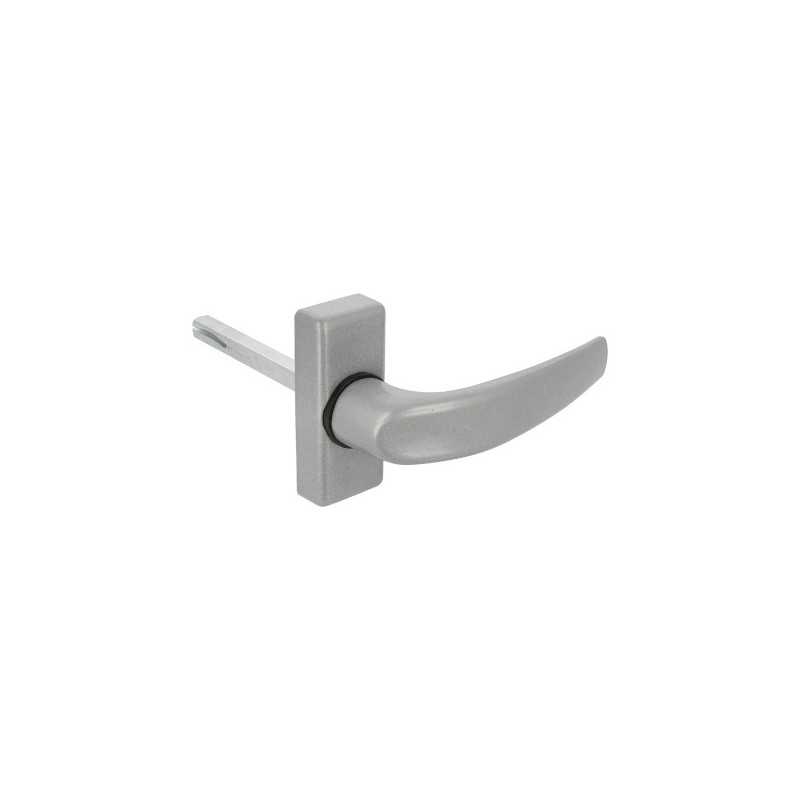AMIG 20239  
 Manilla aluminio DELTA  
 121 x 72 mm  
 Aluminio  
 Plata - Izquierda