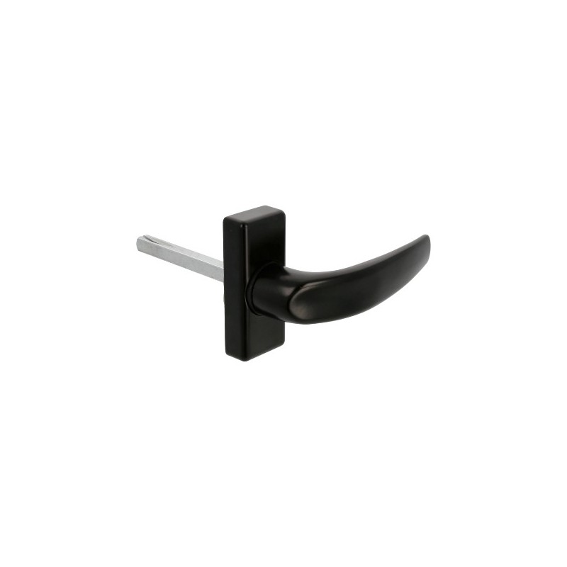 AMIG 20241  
 Manilla aluminio DELTA  
 121 x 72 mm  
 Aluminio  
 Negro