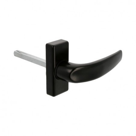 AMIG 20241  
 Manilla aluminio DELTA  
 121 x 72 mm  
 Aluminio  
 Negro