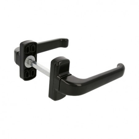 AMIG 20244  
 Manilla aluminio EPSILON  
 132 x 70 mm  
 Aluminio  
 Negro