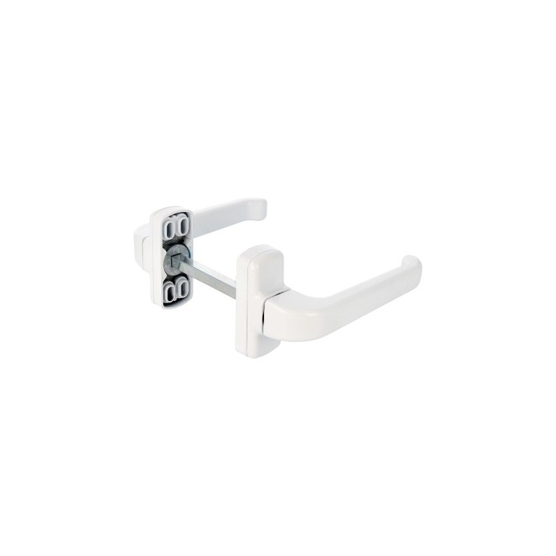AMIG 20246  
 Manilla aluminio EPSILON  
 132 x 70 mm  
 Aluminio  
 Blanco