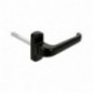 AMIG 20247  
 Manilla aluminio EPSILON  
 132 x 70 mm  
 Aluminio  
 Negro