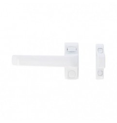 AMIG 20250  
 Manilla aluminio para ventana GAMMA  
 122 x 70 mm  
 Aluminio  
 Blanco - Izquierda