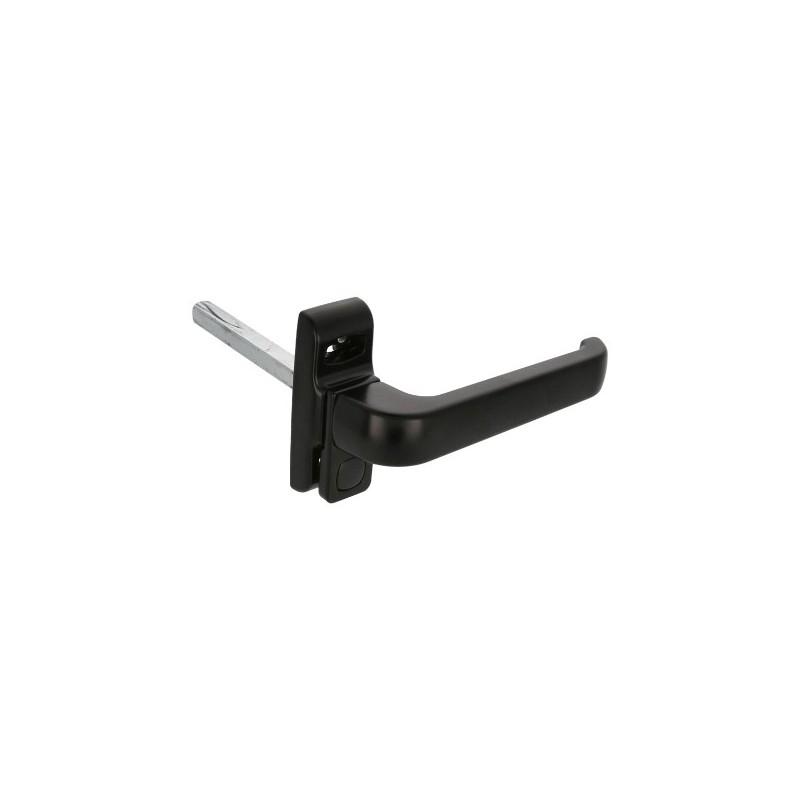 AMIG 20251  
 Manilla aluminio para ventana GAMMA  
 122 x 70 mm  
 Aluminio  
 Negro - Derecha