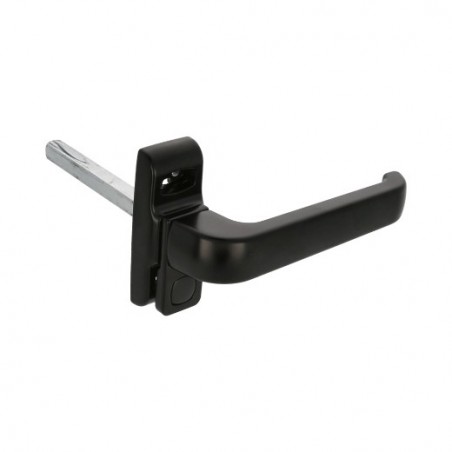 AMIG 20251  
 Manilla aluminio para ventana GAMMA  
 122 x 70 mm  
 Aluminio  
 Negro - Derecha