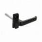 AMIG 20251  
 Manilla aluminio para ventana GAMMA  
 122 x 70 mm  
 Aluminio  
 Negro - Derecha