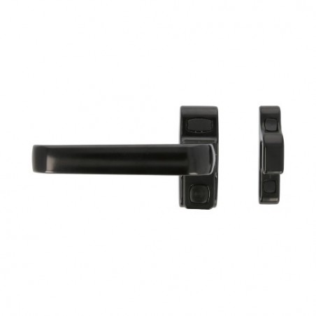 AMIG 20252  
 Manilla aluminio para ventana GAMMA  
 122 x 70 mm  
 Aluminio  
 Negro - Izquierda