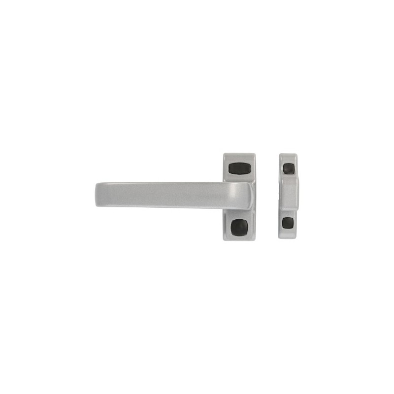 AMIG 20254  
 Manilla aluminio para ventana GAMMA  
 122 x 70 mm  
 Aluminio  
 Plata - Izquierda