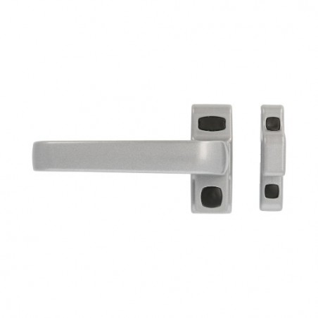 AMIG 20254  
 Manilla aluminio para ventana GAMMA  
 122 x 70 mm  
 Aluminio  
 Plata - Izquierda