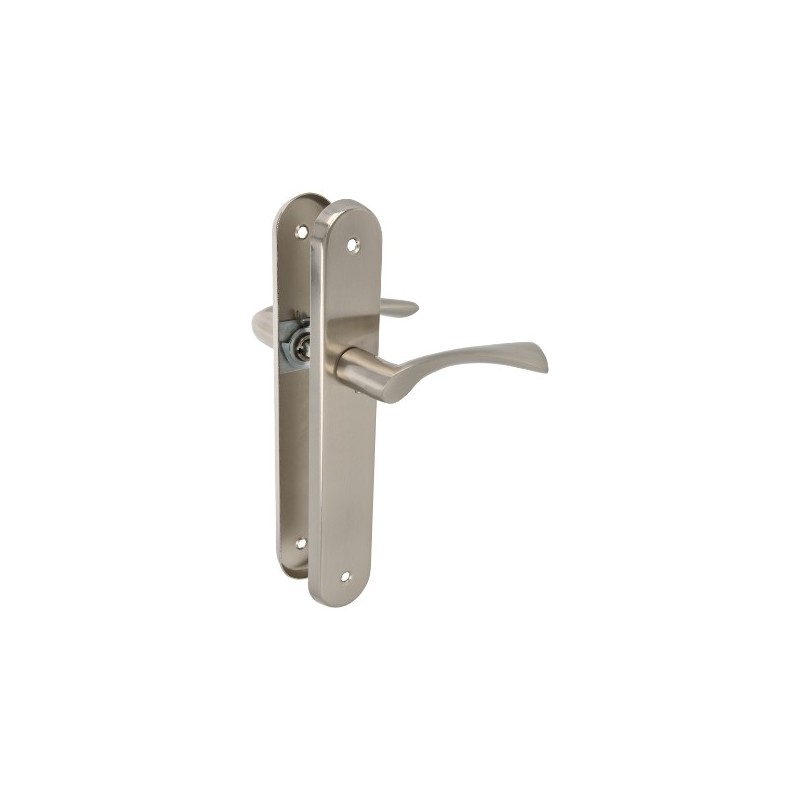 AMIG 20256  
 Manilla con placa ALBA-PA  
 238 x 40 mm  
 Acero  
 Cromado mate
