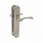AMIG 20256  
 Manilla con placa ALBA-PA  
 238 x 40 mm  
 Acero  
 Cromado mate