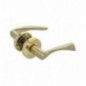AMIG 20257  
 Manilla con roseta ALBA-RZ  
 Ø52 mm  
 Zamak  
 Latonado barnizado