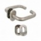 AMIG 20269  
 Manilla con roseta 3O  
 61 x 32 mm  
 Acero inoxidable 18/8  
 Mate