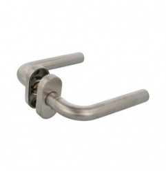 AMIG 20270  
 Manilla con roseta 4O  
 61 x 32 mm  
 Acero inoxidable 18/8  
 Mate