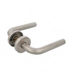 AMIG 20272  
 Manilla con roseta 4RXD  
 Ø53 mm  
 Acero inoxidable  
 Mate