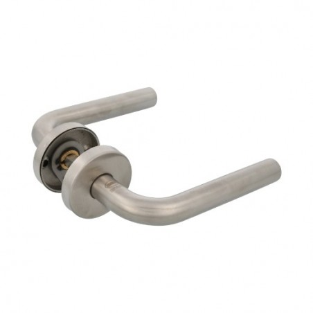 AMIG 20272  
 Manilla con roseta 4RXD  
 Ø53 mm  
 Acero inoxidable  
 Mate