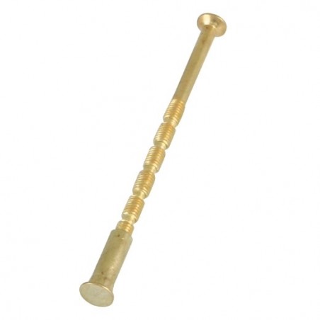 AMIG 20275  
 Tornillo pasante antirrobo MAN  
 M4 x 75 mm  
 Acero  
 Latonado barnizado