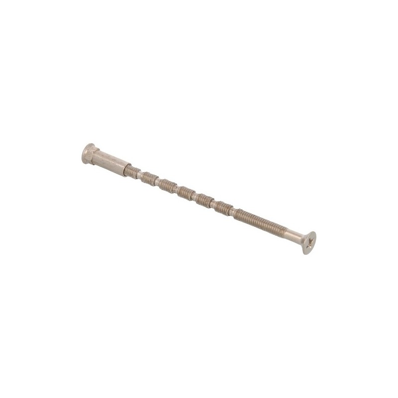 AMIG 20276  
 Tornillo pasante antirrobo MAN  
 M4 x 75 mm  
 Acero  
 Niquelado