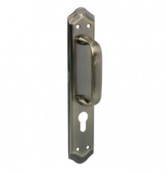 AMIG 20284  
 Manillón BETA  
 246 x 48 mm  
 Latón  
 Cuero