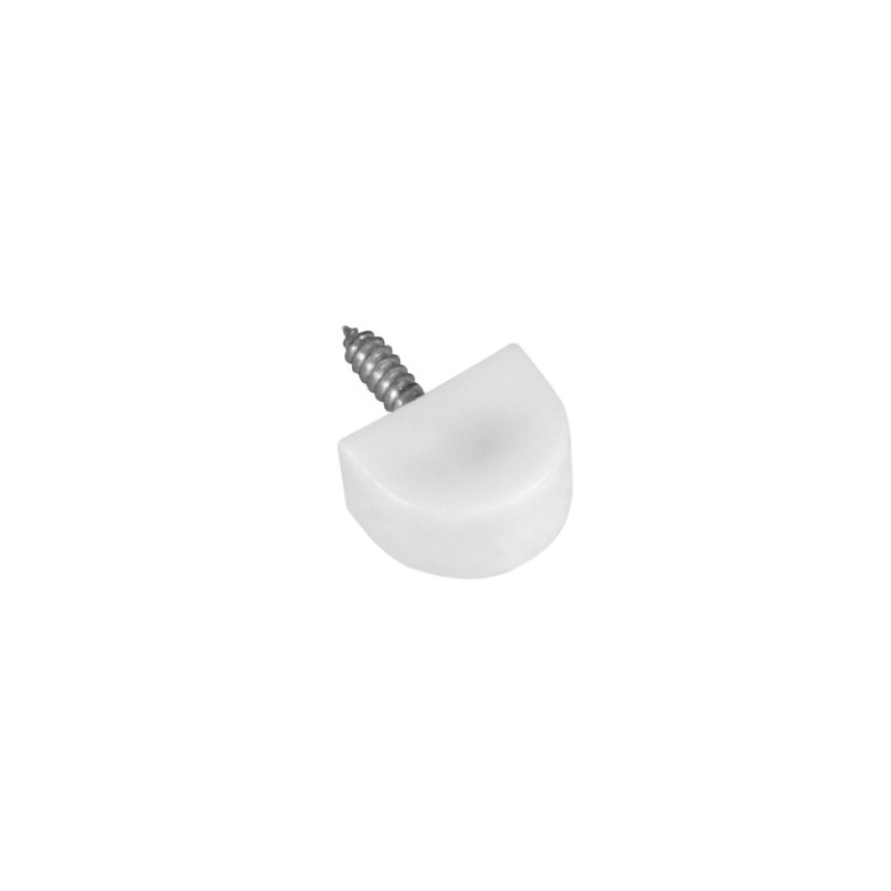 AMIG 20304  
 Soporte plástico para baldas 165  
 Ø14 x 22 mm  
 Plástico  
 Blanco