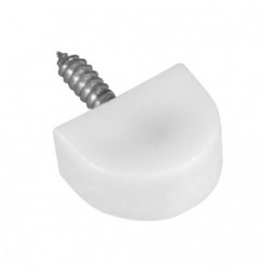 AMIG 20306  
 Soporte plástico para baldas 165  
 Ø20 x 30 mm  
 Plástico  
 Blanco
