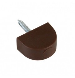 AMIG 20307  
 Soporte plástico para baldas 165  
 Ø20 x 30 mm  
 Plástico  
 Marrón