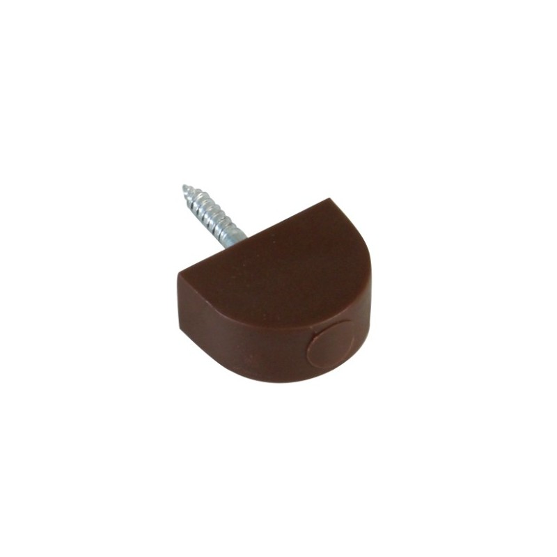 AMIG 20307  
 Soporte plástico para baldas 165  
 Ø20 x 30 mm  
 Plástico  
 Marrón